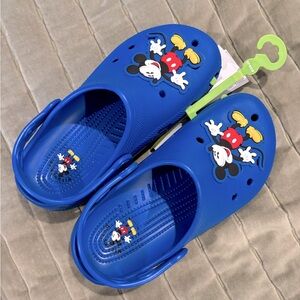 Disney Mickey Blue Crocs - M6/W7 - NWT!!